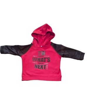Koala Kids Red Hoodie with Black Sleeves